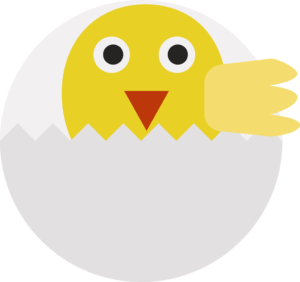 Chick and Egg shell small