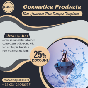 Beauty and skin care product PSD Template