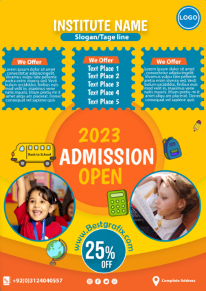 School Poster for Advertising Admissions and other offerings