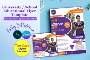 college admission flyer template