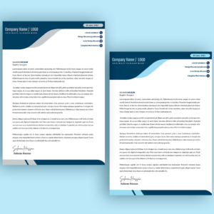 Letterhead Template PSD Design, Letterhead A4 Template