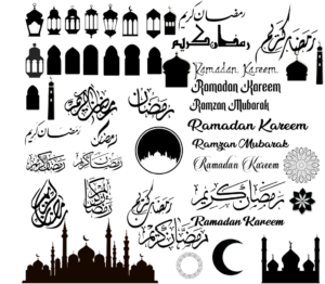 Ramadan Vector Collection | Ramadan Clipart | Islamic Calligraphy SVG