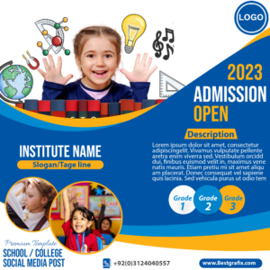 Premium PSD Educational Flyer 2000☓2000 px for Social Media