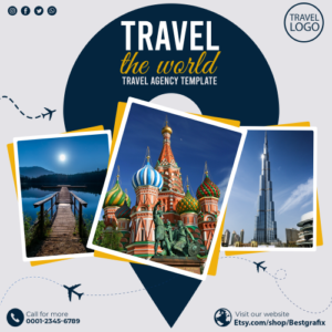 Travel agency social Media post design