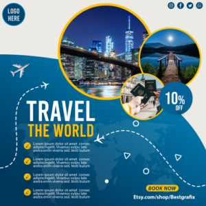 travel and Tourism Template in PSD format