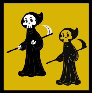 Angel of Death Drawing | Angle of Death Illustration Halloween Clipart