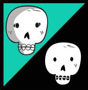 Halloween skull face |Scary skull clipart | Scary skull pictures