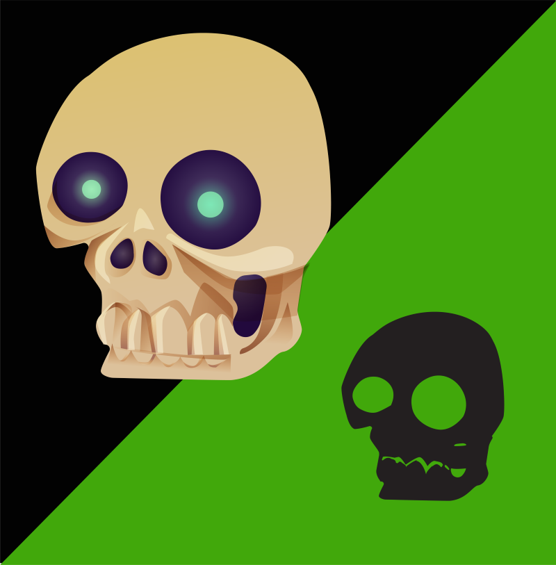 Skull Clipart | Skull Vector | Skull Illustration | Halloween Clipart ...