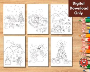 Christmas Coloring Pages,Kids Colouring Pages