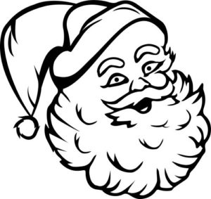 santa face clipart