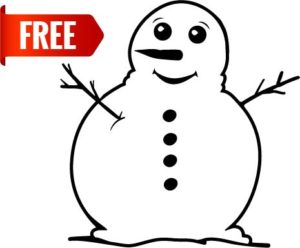 Snowman SVG | Happy snowman clipart | Snowman Clipart