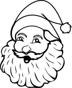 Santa face SVG