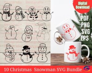 Snowman Clipart Bundle