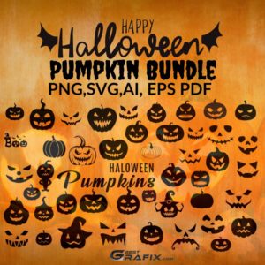 Halloween Pumpkin Clipart Bundle