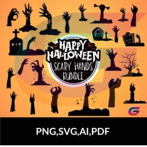 Hands Clipart | Halloween Zombie Hand clipart Bundle